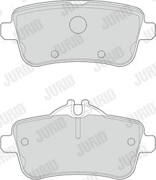 Jurid 573458J - Brake Pad Set, disc brake autospares.lv