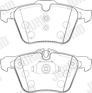 Jurid 573464J - Brake Pad Set, disc brake autospares.lv