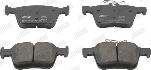 Jurid 573409J - Brake Pad Set, disc brake autospares.lv