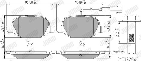 Jurid 573400J - Brake Pad Set, disc brake autospares.lv