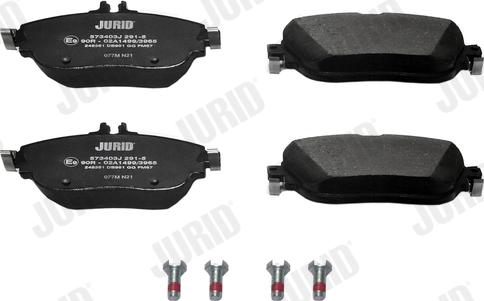 Jurid 573403J - Brake Pad Set, disc brake autospares.lv