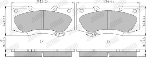 Jurid 573435J - Brake Pad Set, disc brake autospares.lv