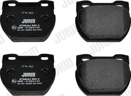 Jurid 573644J - Brake Pad Set, disc brake autospares.lv