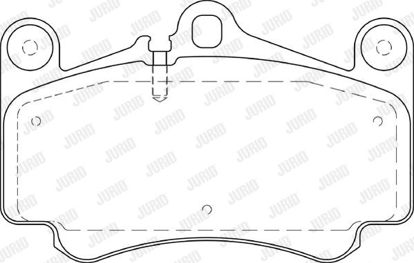 Jurid 573645J - Brake Pad Set, disc brake autospares.lv