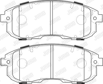 Jurid 573646J - Brake Pad Set, disc brake autospares.lv