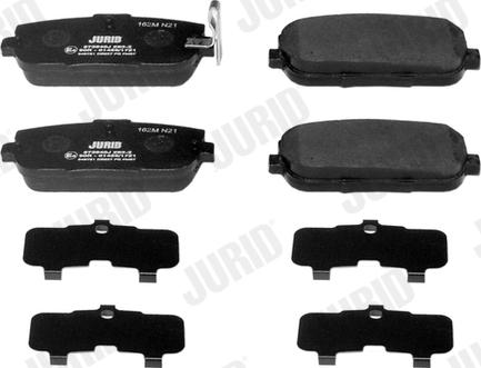 Jurid 573640J - Brake Pad Set, disc brake autospares.lv