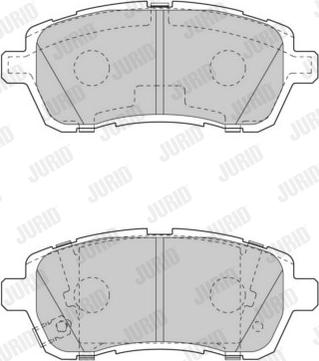 Jurid 573648J - Brake Pad Set, disc brake autospares.lv