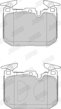 Jurid 573602J - Brake Pad Set, disc brake autospares.lv