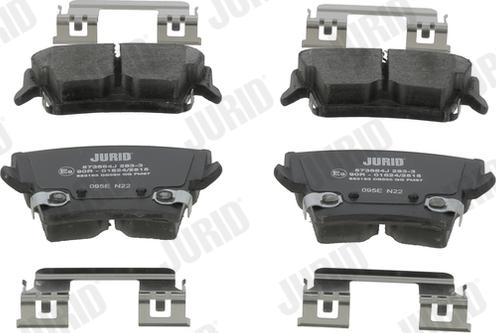 Jurid 573684J - Brake Pad Set, disc brake autospares.lv