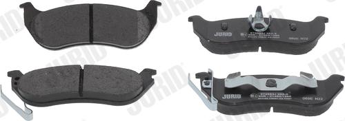 Jurid 573683J - Brake Pad Set, disc brake autospares.lv