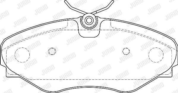 Jurid 573099J - Brake Pad Set, disc brake autospares.lv