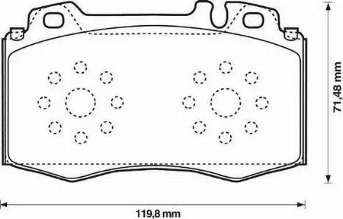 Jurid 573092J-AS - Brake Pad Set, disc brake autospares.lv