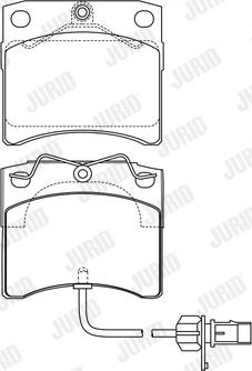 Jurid 573046J - Brake Pad Set, disc brake autospares.lv