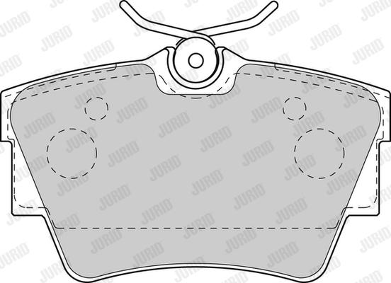 Jurid 573059J - Brake Pad Set, disc brake autospares.lv