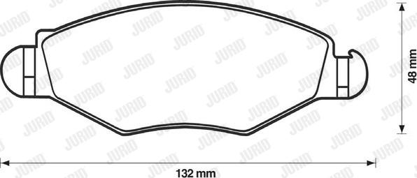 Jurid 573051D - Brake Pad Set, disc brake autospares.lv