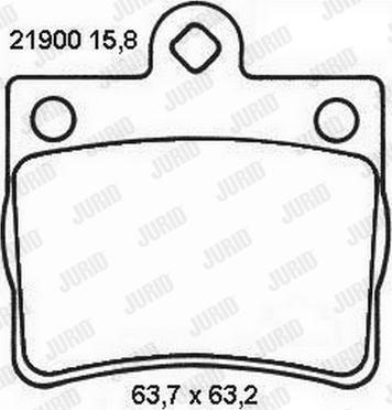 Jurid 573053J - Brake Pad Set, disc brake autospares.lv