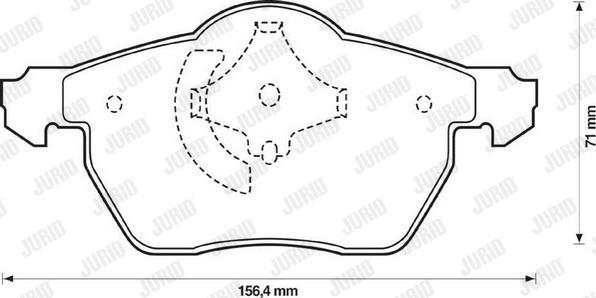 Jurid 573052J - Brake Pad Set, disc brake autospares.lv