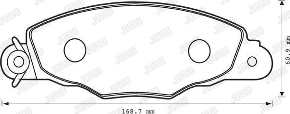 Jurid 573057J - Brake Pad Set, disc brake autospares.lv