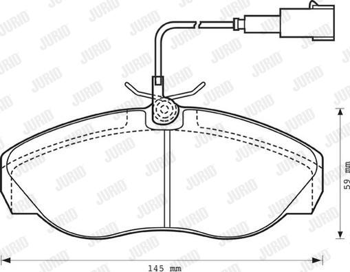 Jurid 573060J - Brake Pad Set, disc brake autospares.lv