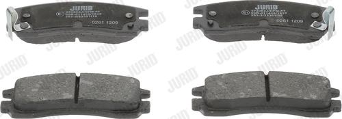 Jurid 573062J - Brake Pad Set, disc brake autospares.lv