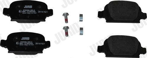 Jurid 573009J - Brake Pad Set, disc brake autospares.lv