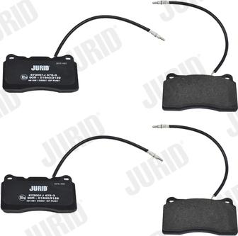 Jurid 573001J - Brake Pad Set, disc brake autospares.lv