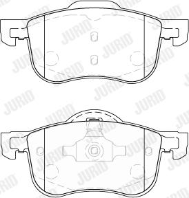 Jurid 573003J - Brake Pad Set, disc brake autospares.lv