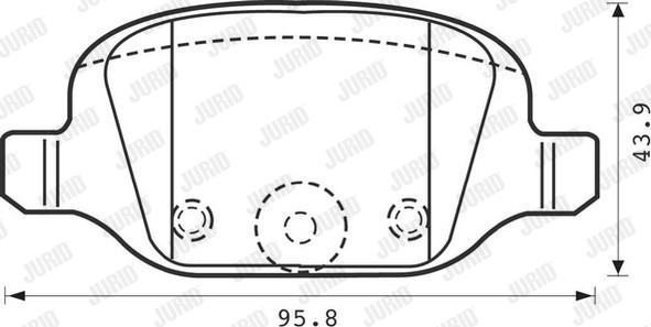 Jurid 573019J - Brake Pad Set, disc brake autospares.lv