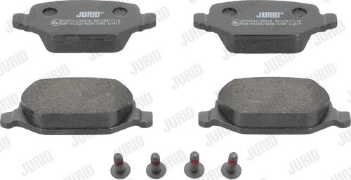 Jurid 573014J - Brake Pad Set, disc brake autospares.lv