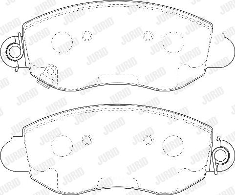 Jurid 573015D - Brake Pad Set, disc brake autospares.lv