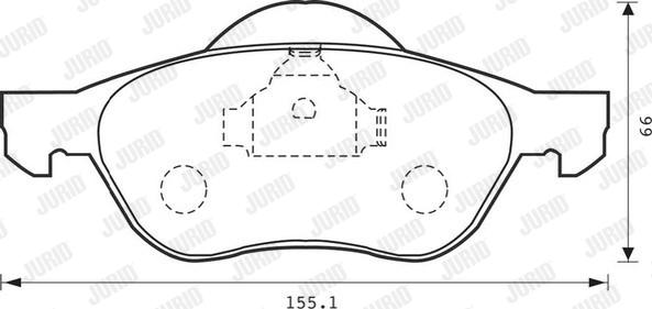Jurid 573016JC - Brake Pad Set, disc brake autospares.lv