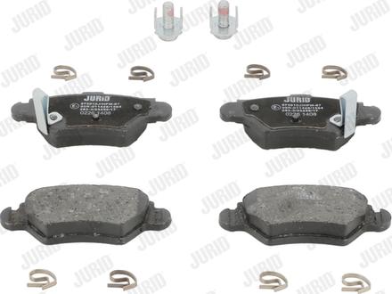 Jurid 573010J - Brake Pad Set, disc brake autospares.lv