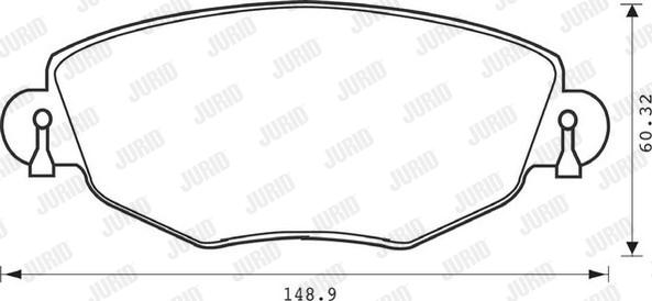 Jurid 573013J - Brake Pad Set, disc brake autospares.lv