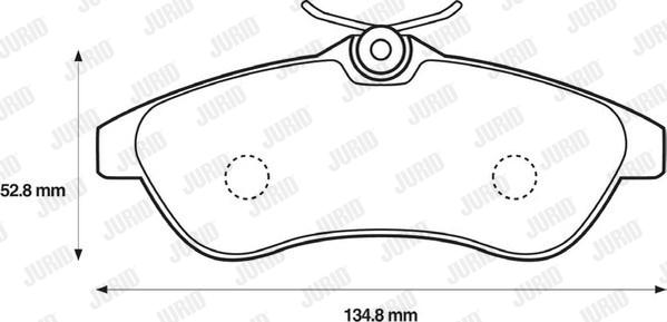 Jurid 573084JC - Brake Pad Set, disc brake autospares.lv