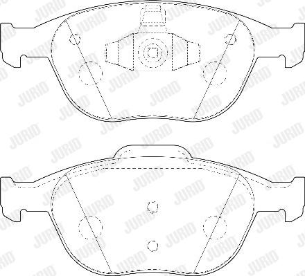 Jurid 573085D - Brake Pad Set, disc brake autospares.lv