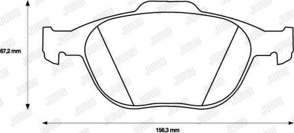 Jurid 573085JC - Brake Pad Set, disc brake autospares.lv