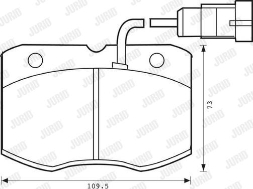 Jurid 573081J - Brake Pad Set, disc brake autospares.lv