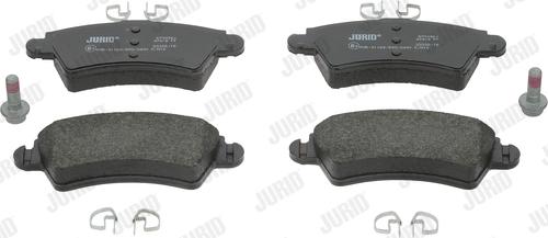 Jurid 573036J - Brake Pad Set, disc brake autospares.lv