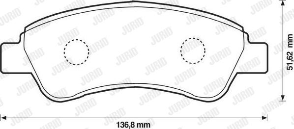 Jurid 573030JC - Brake Pad Set, disc brake autospares.lv