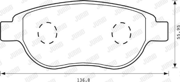 Jurid 573031JC - Brake Pad Set, disc brake autospares.lv