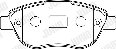 Jurid 573031J - Brake Pad Set, disc brake autospares.lv