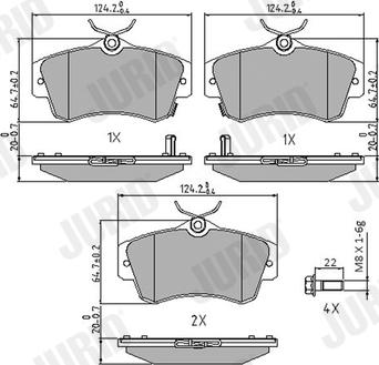 Jurid 573033J - Brake Pad Set, disc brake autospares.lv