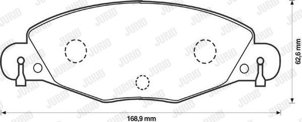 Jurid 573029J - Brake Pad Set, disc brake autospares.lv