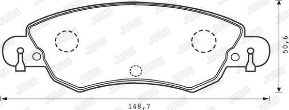 Jurid 573026JC - Brake Pad Set, disc brake autospares.lv