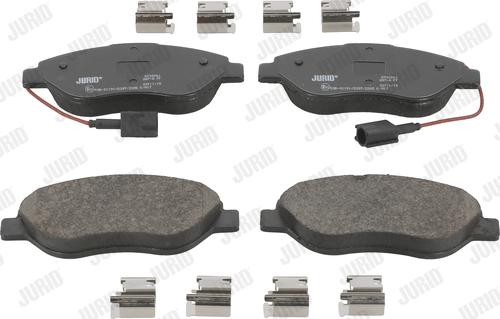 Jurid 573076J - Brake Pad Set, disc brake autospares.lv