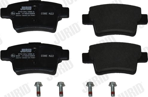 Jurid 573194J - Brake Pad Set, disc brake autospares.lv