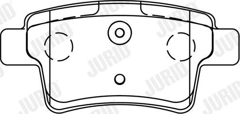 Jurid 573194J - Brake Pad Set, disc brake autospares.lv