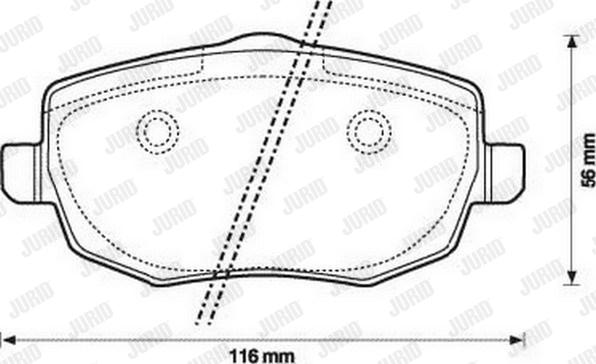 Jurid 573144JC - Brake Pad Set, disc brake autospares.lv