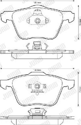 Jurid 573142J - Brake Pad Set, disc brake autospares.lv