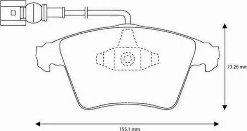 Jurid 573159J-AS - Brake Pad Set, disc brake autospares.lv